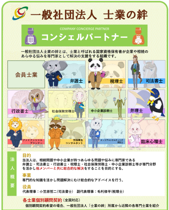 士業の絆 パンフレット
